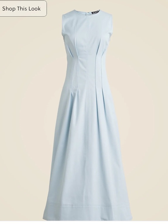J. Crew Dresses & Skirts - J.Crew Pintuck Midi Dress Sleeveless in Edgewater Size 2